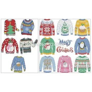Christmas sweater patterns Counted Cross Stitch 11CT 14CT 18CT DIY Chinese Cross Stitch Kits Embroidery Needlework Sets
Christmas sweater patterns Counted Cross Stitch 11CT 14CT 18CT DIY Chinese Cross Stitch Kits Embroidery Needlework Sets