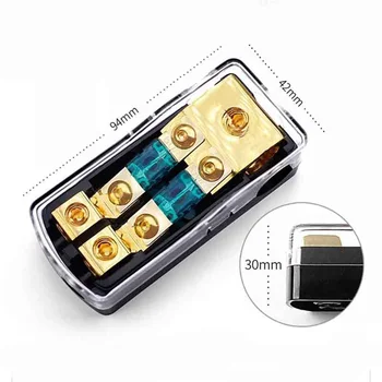 Universal 2/3/4Way Copper Mini ANL Fuse Holder Distribution Block 0/4 AWG To 4/8 Gauge 60A Replace Accessories
Universal 2/3/4Way Copper Mini ANL Fuse Holder Distribution Block 0/4 AWG To 4/8 Gauge 60A Replace Accessories