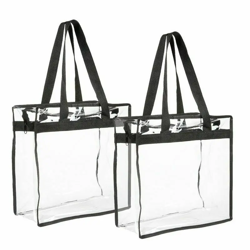 2-Pack Fashion Women Transparent Pattern Shoulder Bag PVC W/Zipper Stadium Block Messenger Handbag Composite Travel Tote Bag
2-Pack Fashion Women Transparent Pattern Shoulder Bag PVC W/Zipper Stadium Block Messenger Handbag Composite Travel Tote Bag
