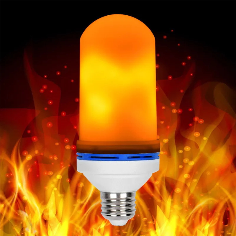 LED Bulb E27 Flame Effect Bulbs 85-265V LED Flame Effect Bulb Fire Light sensor Corn Decor lamp Dynamic Light 4 Modes Ampoule
LED Bulb E27 Flame Effect Bulbs 85-265V LED Flame Effect Bulb Fire Light sensor Corn Decor lamp Dynamic Light 4 Modes Ampoule