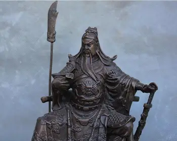 Copper Satue China Pure Bronze Copper Guan Gong Yu Warrior God Kwan Kung Pavilion Ares Statue
Copper Satue China Pure Bronze Copper Guan Gong Yu Warrior God Kwan Kung Pavilion Ares Statue