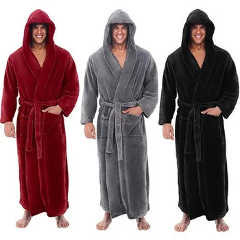 Winter Thick Warm Bathrobe Men Coral Fleece Robe Nightgown Bath Gown Sleepwear Loose Soft Long Nightwear
Winter Thick Warm Bathrobe Men Coral Fleece Robe Nightgown Bath Gown Sleepwear Loose Soft Long Nightwear