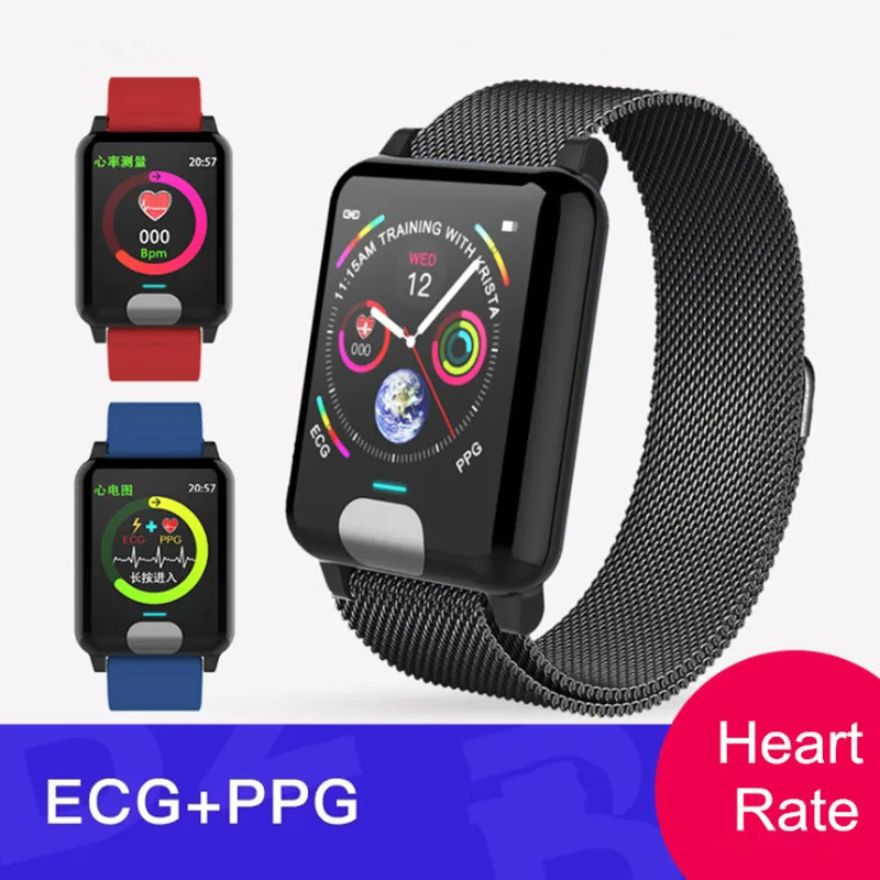 LYKRY E04 ECG Wristband PPG Smart Bracelet Fitness Blood Pressure Heart Rate Monitor Calories Smart Watch Band For iphone xiaomi
LYKRY E04 ECG Wristband PPG Smart Bracelet Fitness Blood Pressure Heart Rate Monitor Calories Smart Watch Band For iphone xiaomi