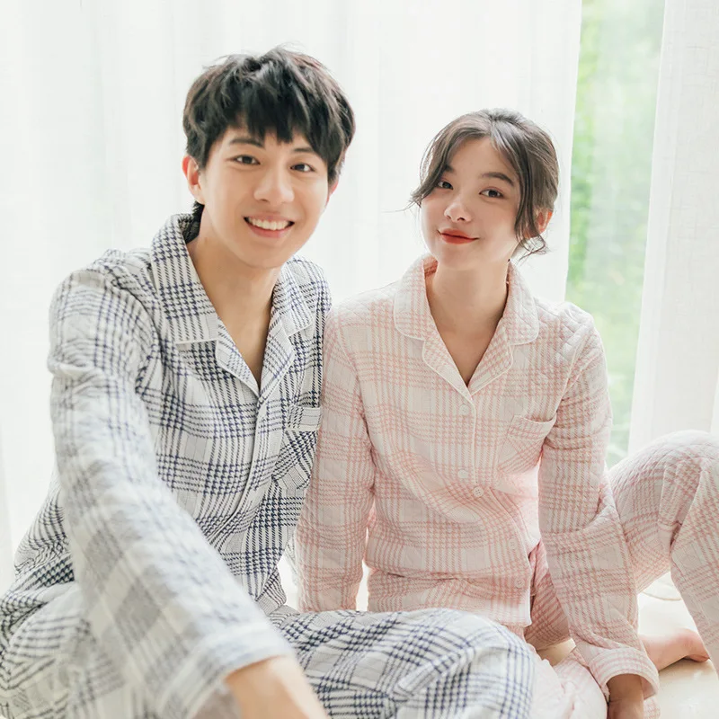 Autumn and Winter Lovers Women Pajamas Cotton Breathable Thick Men's Pajamas plus Cotton Warm Men and Women Home Wear Suit
Autumn and Winter Lovers Women Pajamas Cotton Breathable Thick Men's Pajamas plus Cotton Warm Men and Women Home Wear Suit