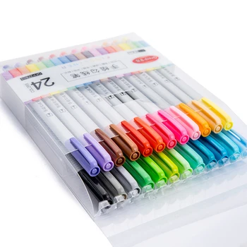 12/24 Colors Hook Line Pen Set Hand-painted Color Fine Line Pen For Diary/Writing /Coloring Book/Painting School Office Supplies
12/24 Colors Hook Line Pen Set Hand-painted Color Fine Line Pen For Diary/Writing /Coloring Book/Painting School Office Supplies