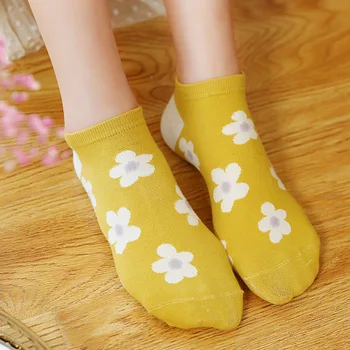 Women Socks Flowers Harajuku Street Style Cotton Short Socks Female Casual Funny Ankle Yellow Socks Sox Summer
Women Socks Flowers Harajuku Street Style Cotton Short Socks Female Casual Funny Ankle Yellow Socks Sox Summer