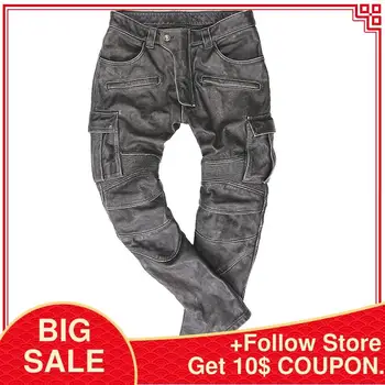 2020 Vintage Black Motorcycle Style Genuine Leather Trousers Plus Size 5XL Real Cowhide Autumn Slim Fit Leather Pants
2020 Vintage Black Motorcycle Style Genuine Leather Trousers Plus Size 5XL Real Cowhide Autumn Slim Fit Leather Pants