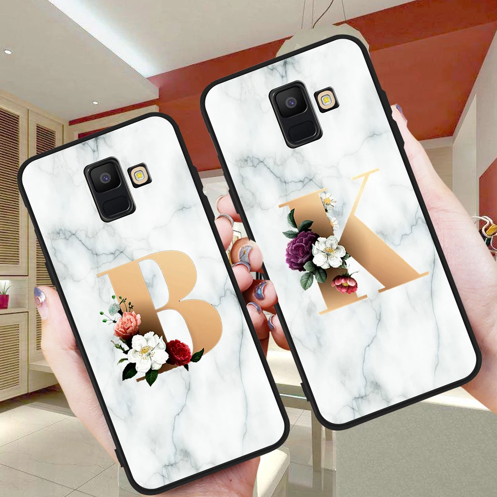 Модный мягкий чехол из ТПУ с надписью на заказ именем для телефона Samsung Galaxy A10 A20E A30