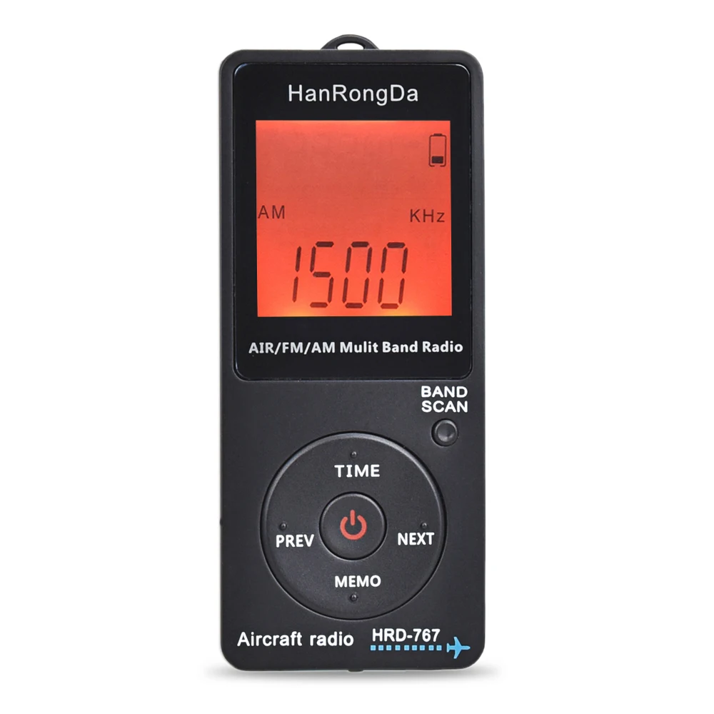 HanRongDa HRD-767 FM/AM/AIR Multi Band Radio Aircraft Band Radio Receiver Blacklit LCD Display Lock Button with Headphones
HanRongDa HRD-767 FM/AM/AIR Multi Band Radio Aircraft Band Radio Receiver Blacklit LCD Display Lock Button with Headphones