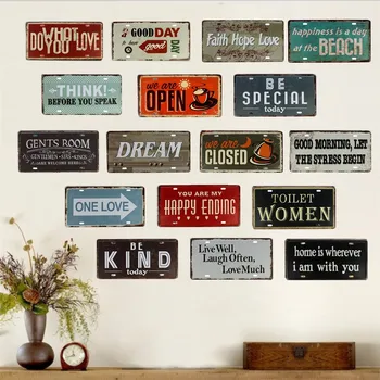 Shabby Wall Metal Tin Signs HAPPINESS AT THE BEACH License CAR PLATE Vintage Bar pub home Wall Decor Plaque Retro Painting
Shabby Wall Metal Tin Signs HAPPINESS AT THE BEACH License CAR PLATE Vintage Bar pub home Wall Decor Plaque Retro Painting