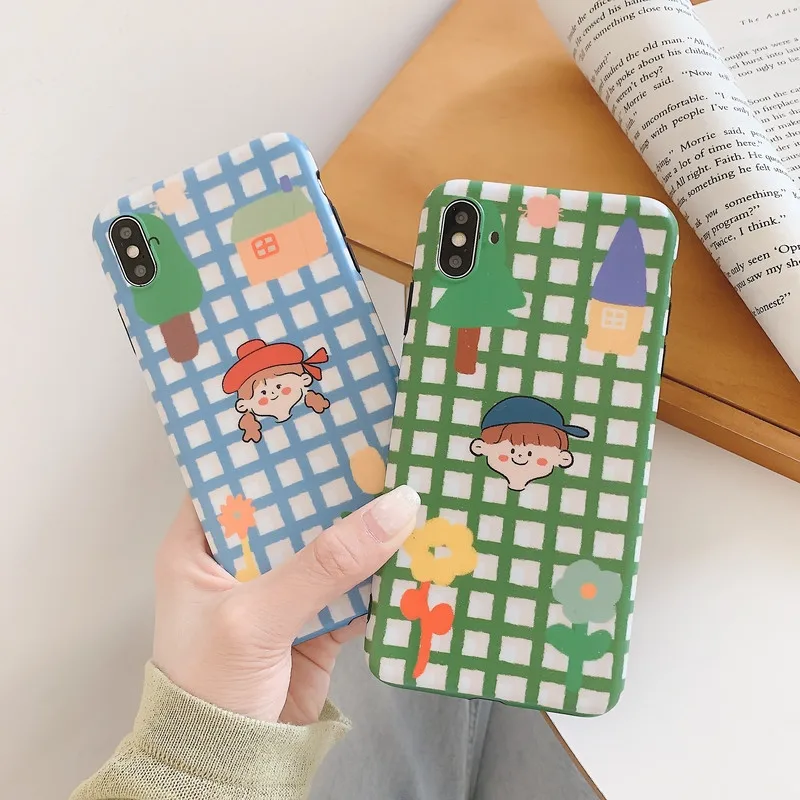 Cute couples lattice phone case for Apple iPhone XS Max X XR 8 7 6 6S Plus matte abstract floral soft silicone back cover
Cute couples lattice phone case for Apple iPhone XS Max X XR 8 7 6 6S Plus matte abstract floral soft silicone back cover