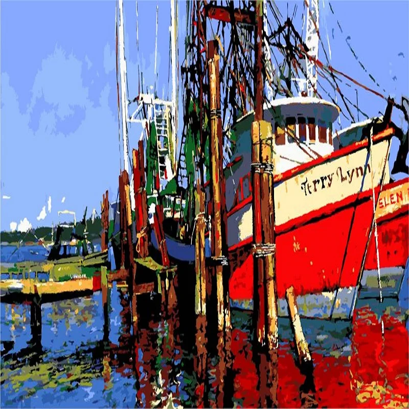 Ship Painting No Number Unframed On Canvas DIY Craft Kits Acrylic Paint Handmade Drawing Coloring By Numbers Home Decoration Art
Ship Painting No Number Unframed On Canvas DIY Craft Kits Acrylic Paint Handmade Drawing Coloring By Numbers Home Decoration Art