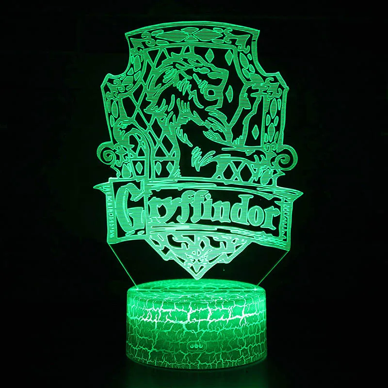 Wizarding School Movie Theme Decor Night Lights Gryffindor Hufflepuff Ravenclaw Slytherin Logo Model LED Lamp 3D illusion Light
Wizarding School Movie Theme Decor Night Lights Gryffindor Hufflepuff Ravenclaw Slytherin Logo Model LED Lamp 3D illusion Light