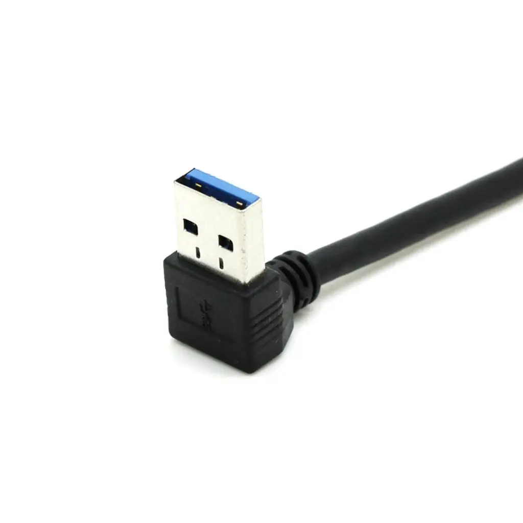 25cm USB 3.0 A Male Plug to Micro B male 10pin 90 Degree Down angle Short Cable 25cm USB 3.0 A Male Plug to Micro B male 10pin 90 Degree Down angle Short Cable