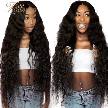 FREEWOMAN 42inch Synthetic Lace front Wigs Long Deep Wave Ombre Wigs For Black Women Kanekalon Cosplay Wig Fake Hair Black Brown
FREEWOMAN 42inch Synthetic Lace front Wigs Long Deep Wave Ombre Wigs For Black Women Kanekalon Cosplay Wig Fake Hair Black Brown