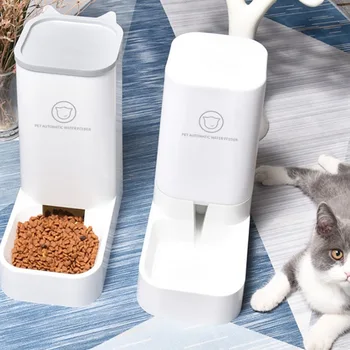 Cat Autommatic Feeder Set Pet Autommatic Gravity Water Feeder for Dogs Small Animals 2 Pieces/set Cat Feeding Drinking Bowls
Cat Autommatic Feeder Set Pet Autommatic Gravity Water Feeder for Dogs Small Animals 2 Pieces/set Cat Feeding Drinking Bowls