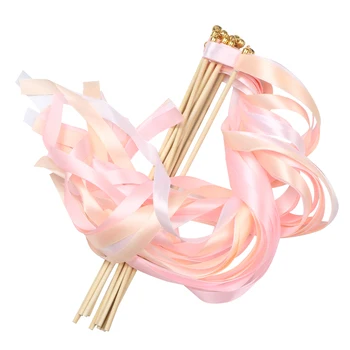 10pcs Wedding Colorful stain ribbon wedding stick Mixed color wedding wands With gold Bells for wedding Party Supplies Favors
10pcs Wedding Colorful stain ribbon wedding stick Mixed color wedding wands With gold Bells for wedding Party Supplies Favors