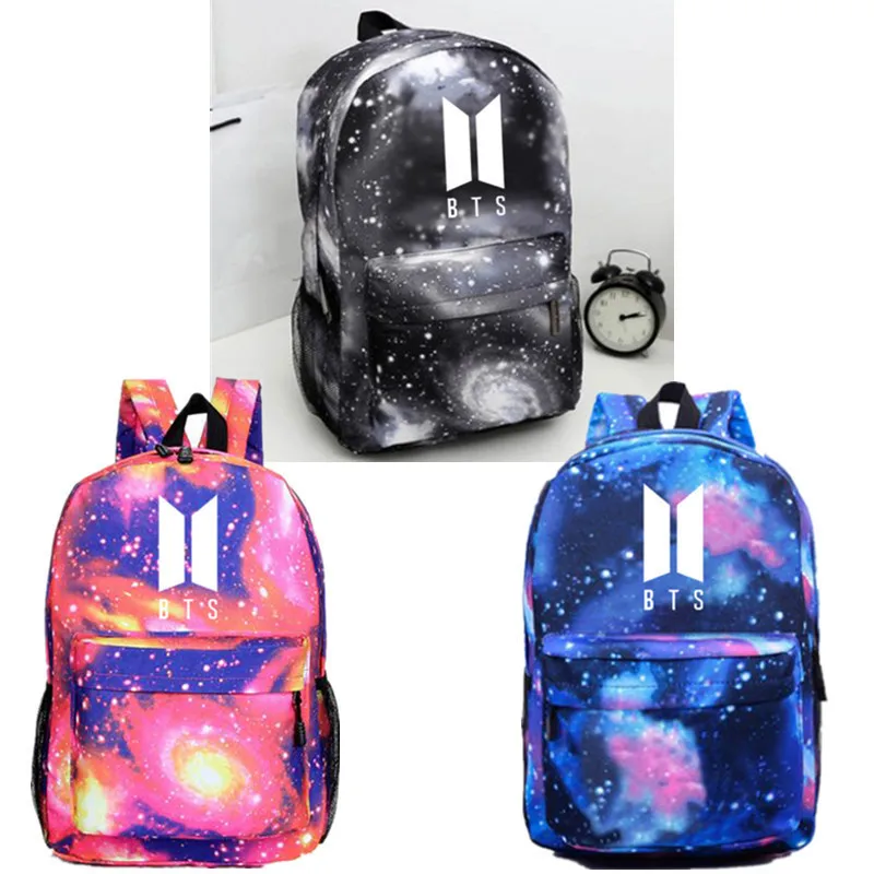 BTS School Bag Jimin Min yun Its New Style Logo Starry School Bag-Style Shoulder Backpack Men's And Women's
BTS School Bag Jimin Min yun Its New Style Logo Starry School Bag-Style Shoulder Backpack Men's And Women's
