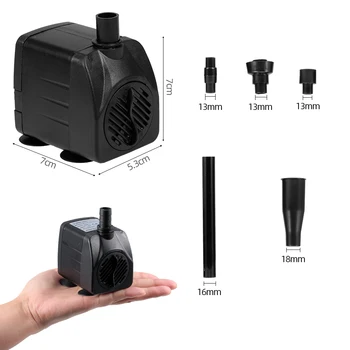 Hot 15W Ultra-quiet USB Water Pump with Power Cord IP68 Waterproof for Aquarium Fish Tank Fountain with 12 LED Light Water Pump
Hot 15W Ultra-quiet USB Water Pump with Power Cord IP68 Waterproof for Aquarium Fish Tank Fountain with 12 LED Light Water Pump