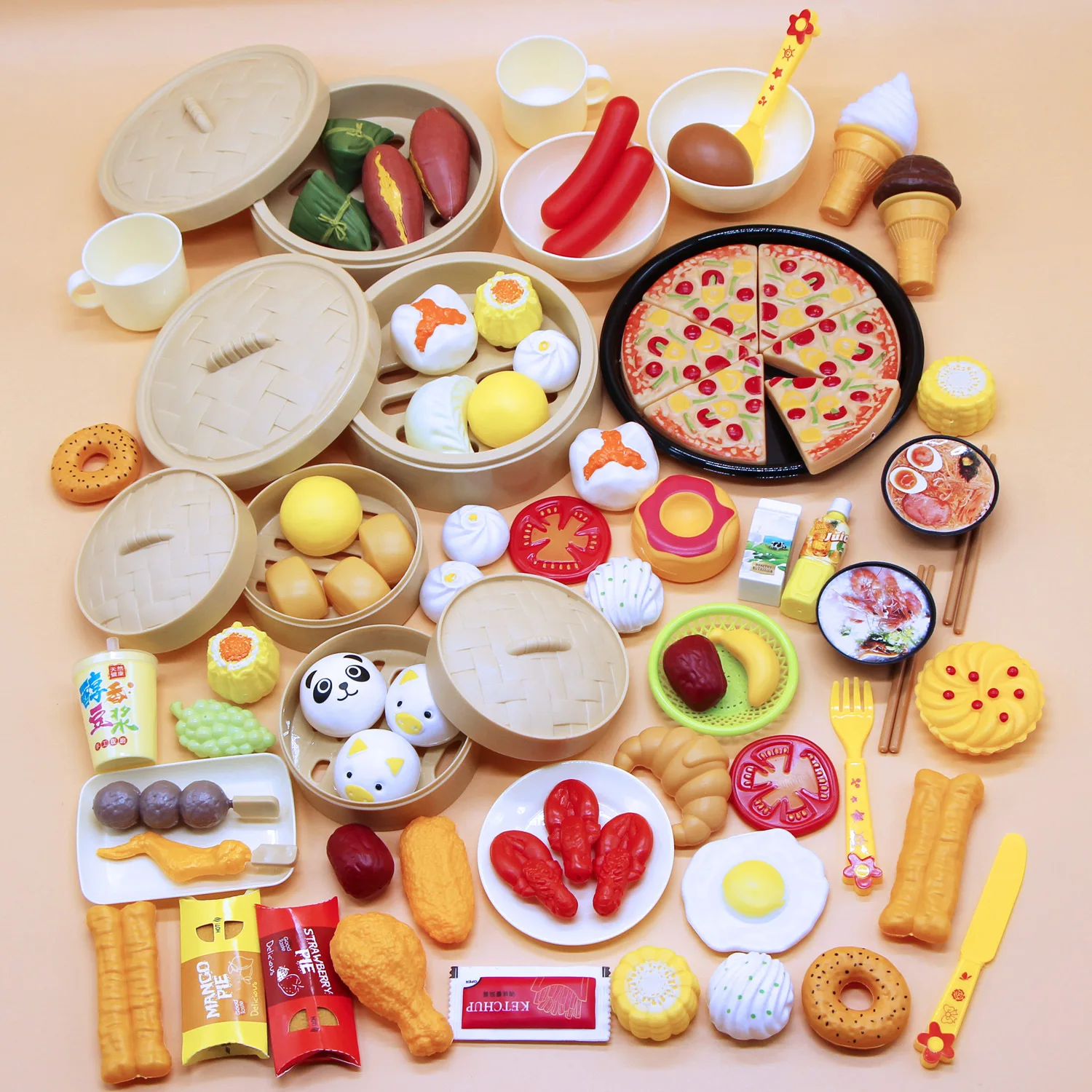 Steamer Steamed Bun Simulation Food Set Breakfast Children's Play House Kitchen Toy
Steamer Steamed Bun Simulation Food Set Breakfast Children's Play House Kitchen Toy