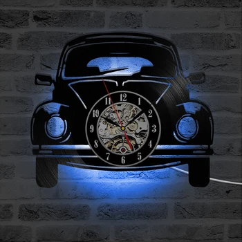 3D Car Shape Wall Clock Vinyl Record Clocks with LED Backlight Creative Antique Style Hanging Watch Black Hollow Home Decor
3D Car Shape Wall Clock Vinyl Record Clocks with LED Backlight Creative Antique Style Hanging Watch Black Hollow Home Decor