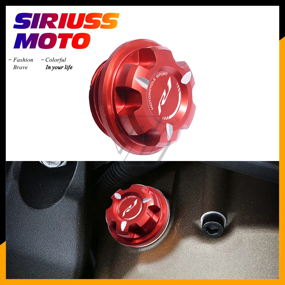 

Motorcycle Engine Oil Cap Bolt Screw Filler Cover Case for Yamaha YZF-R1 R1 1998-up