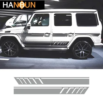 Auto Body Side Skirt Stripes Sport Styling Vinyl Decal For Mercedes-Benz G class W63 G500 G53 Creative Car Door Stickers 
Auto Body Side Skirt Stripes Sport Styling Vinyl Decal For Mercedes-Benz G class W63 G500 G53 Creative Car Door Stickers