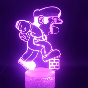 Cartoon Game Mario Stepped on The Brick 3D Lamp Multi-color with Remote Touch Sensor Best Gift for Infant Led Night Light Lamp
Cartoon Game Mario Stepped on The Brick 3D Lamp Multi-color with Remote Touch Sensor Best Gift for Infant Led Night Light Lamp