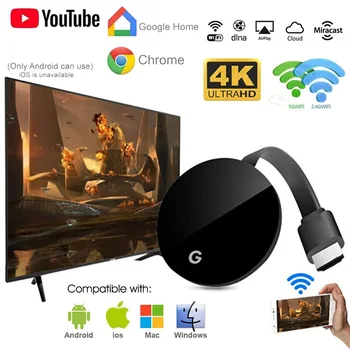 5G WiFi Wireless Display Dongle TV Stick Full 1080P Chromecast HDMI Miracast DLNA TV Cast Display IOS/Android Chrome Google Home
5G WiFi Wireless Display Dongle TV Stick Full 1080P Chromecast HDMI Miracast DLNA TV Cast Display IOS/Android Chrome Google Home