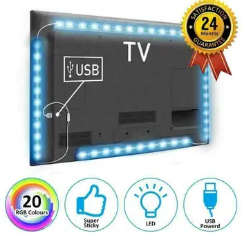Decorative Light Bar RGB Multi Color LED Strip Light TV Backlight Remote Contral For Camper Carvan RV Boats Home
Decorative Light Bar RGB Multi Color LED Strip Light TV Backlight Remote Contral For Camper Carvan RV Boats Home