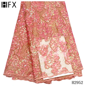 HFX latest dazzling classic sequins french lace Super neat embroidery African tulle Korea mesh lace fabric 5 yards shiny H2952
HFX latest dazzling classic sequins french lace Super neat embroidery African tulle Korea mesh lace fabric 5 yards shiny H2952