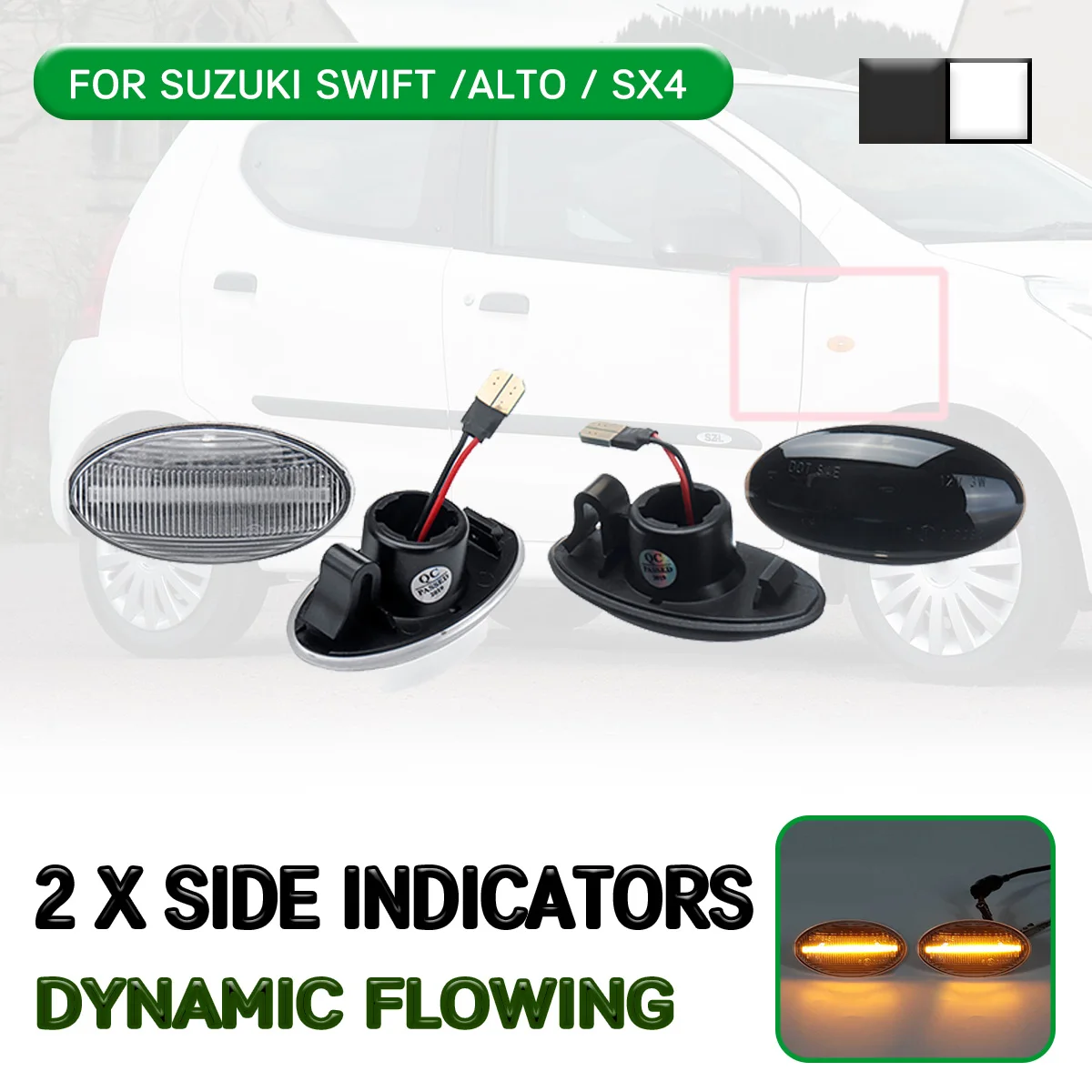 Car LED Dynamic Side Marker Light Flowing Turn Signal Light Lamp For Suzuki Swift 2005-2013 For Alto 2009-2013 For SX4 2006-2008
Car LED Dynamic Side Marker Light Flowing Turn Signal Light Lamp For Suzuki Swift 2005-2013 For Alto 2009-2013 For SX4 2006-2008