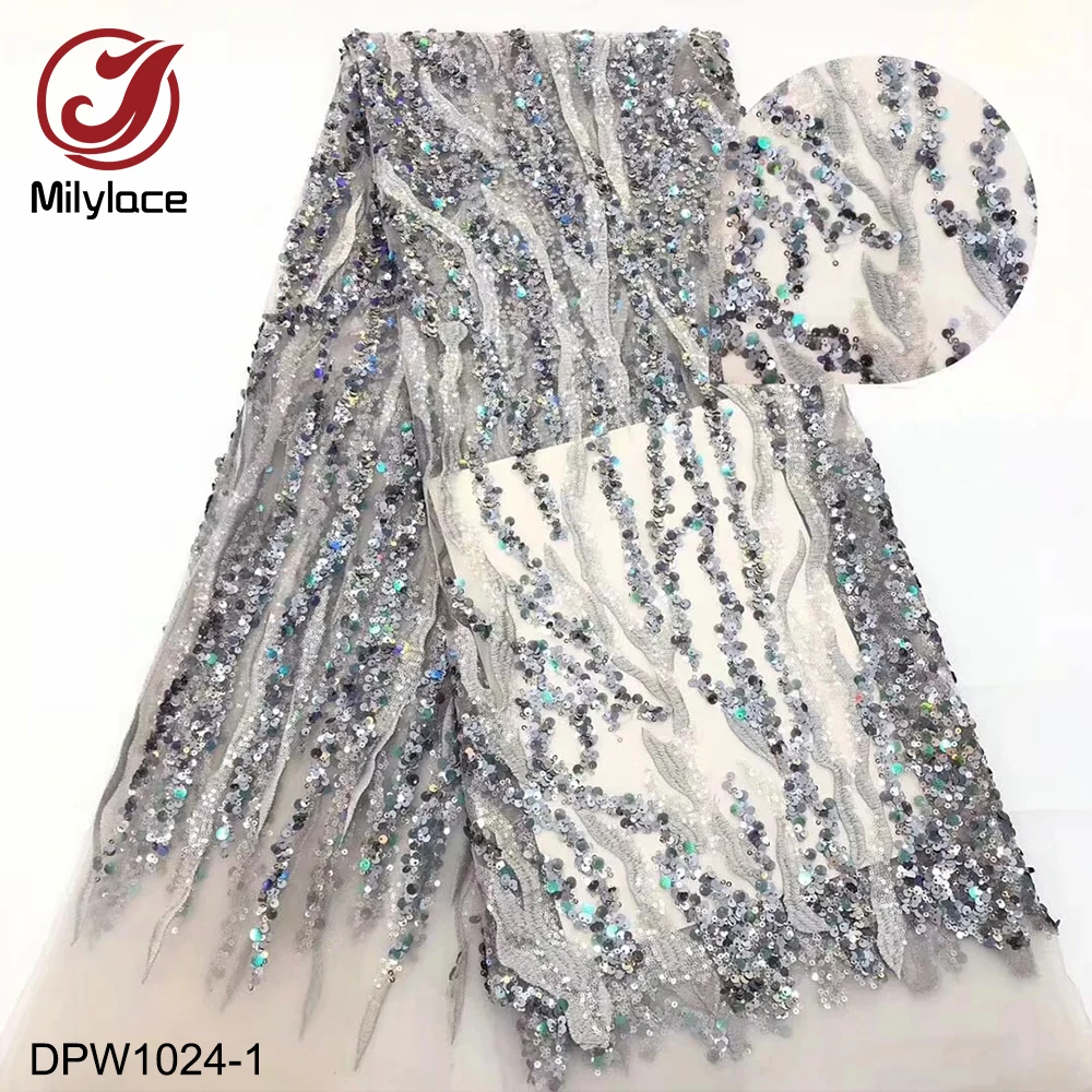 French Net Lace Fabric 2019 Latest African Embroidery Mesh Tulle Lace Fabric with Sequins 3d Lace Fabric for Wedding DPW1024
French Net Lace Fabric 2019 Latest African Embroidery Mesh Tulle Lace Fabric with Sequins 3d Lace Fabric for Wedding DPW1024