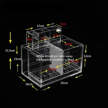 Transparent Acrylic Aquarium Baby Betta Fish Tank Desktop Aquarium Filter Breeding Box Hatchery Isolation Aquatic Pet Supplies
Transparent Acrylic Aquarium Baby Betta Fish Tank Desktop Aquarium Filter Breeding Box Hatchery Isolation Aquatic Pet Supplies