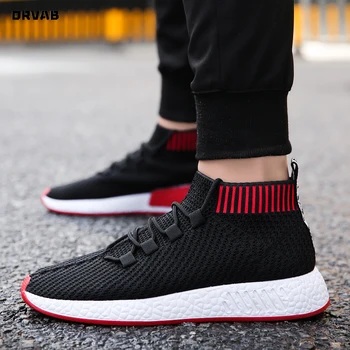 Men Shoes High Quality Breathable Comfortable Fashion Men Sneakers Flyknit Woven Mesh Socks Shoes Outdoor Casual Movement Shoes
Men Shoes High Quality Breathable Comfortable Fashion Men Sneakers Flyknit Woven Mesh Socks Shoes Outdoor Casual Movement Shoes