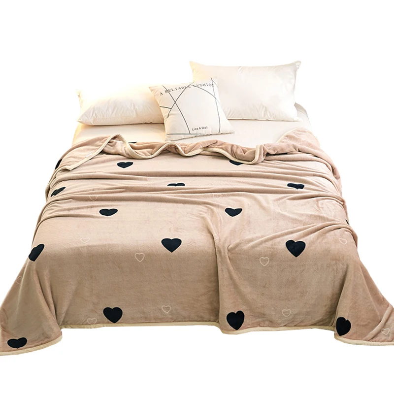Mink Blanket Coral Blanket Winter Thicken Flanged Single Warm Sheet.