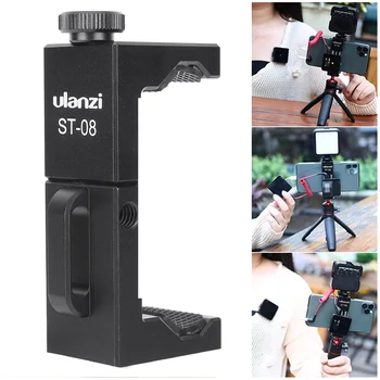 Ulanzi ST-08 Microphone Metal Mobile Phone Clip Cold Shoes Smartphone Holder for Wireless Go Live fotografia acessorioes
Ulanzi ST-08 Microphone Metal Mobile Phone Clip Cold Shoes Smartphone Holder for Wireless Go Live fotografia acessorioes