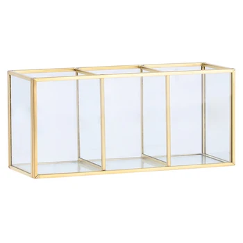 TOP!-Nordic Gold Grid Glass Flip Storage Tank Box Luxury Modern Cosmetics Storage Box Container Micro-Landscape Flower Room B
TOP!-Nordic Gold Grid Glass Flip Storage Tank Box Luxury Modern Cosmetics Storage Box Container Micro-Landscape Flower Room B