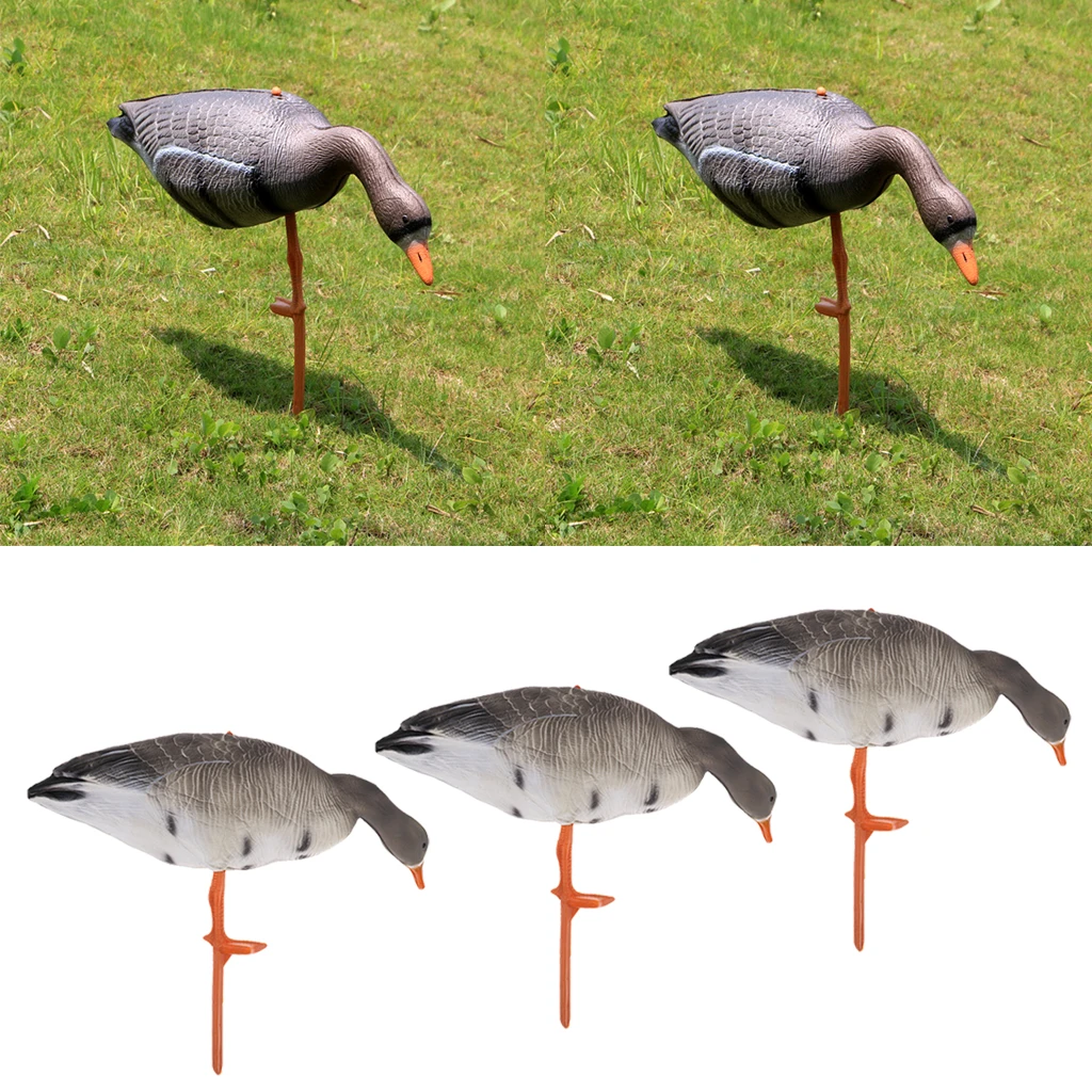 3Pcs Full Goose Hunting Shooting Decoy Lawn Ornaments Garden Eating Goose Hunting Decoy Accessories 3Pcs Full Goose Hunting Shooting Decoy Lawn Ornaments Garden Eating Goose Hunting Decoy Accessories