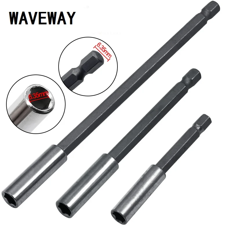 WAVEWAY Electric drill Socket Adapter 1/4 Hex shank self-locking quick release Screwdriver Extension Bar Bits Power Tools
WAVEWAY Electric drill Socket Adapter 1/4 Hex shank self-locking quick release Screwdriver Extension Bar Bits Power Tools