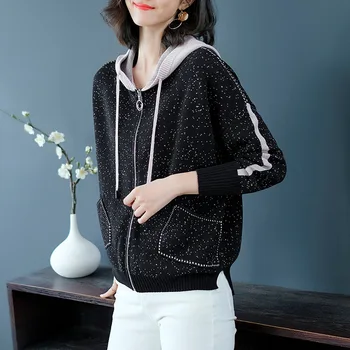 2020 Autumn Even Hat Lead Long Sleeve Short Fund Knitting Cardigan Woman Stars Printing Sweater Loose Coat clothes
2020 Autumn Even Hat Lead Long Sleeve Short Fund Knitting Cardigan Woman Stars Printing Sweater Loose Coat clothes