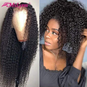 Lace Frontal Human Hair Wig Kinky Curly Wig T Part Lace Front Wig Pre-Plucked With Baby Hair Brazilian Lace wig Mslynn Remy Hair
Lace Frontal Human Hair Wig Kinky Curly Wig T Part Lace Front Wig Pre-Plucked With Baby Hair Brazilian Lace wig Mslynn Remy Hair