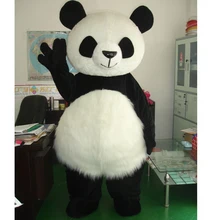 Halloween chino disfraz de mascota Panda trajes Cosplay fiesta vestido trajes publicidad Carnaval de Navidad de los adultos tamaño(China)