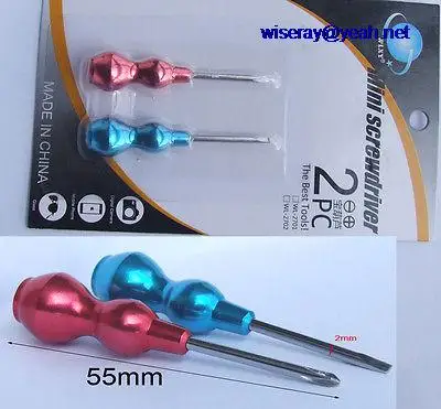 DHL/EMS 100PCS 55 X 2mm Hulu aluminum handle Precision Screwdriver for Mobile Phone repair-A7
DHL/EMS 100PCS 55 X 2mm Hulu aluminum handle Precision Screwdriver for Mobile Phone repair-A7