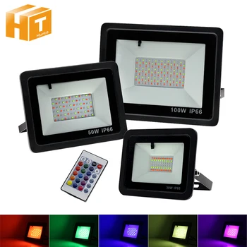 RGB LED Spotlight AC220V 30W 50W 100W RGB LED FloodLight with 24Key IR Remote IP65 Waterproof Outdoor Landscape Lighting.
RGB LED Spotlight AC220V 30W 50W 100W RGB LED FloodLight with 24Key IR Remote IP65 Waterproof Outdoor Landscape Lighting.