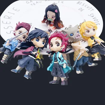 Japan Anime Demon Slayer Kimetsu no Yaiba Keychains Kamado Tanjirou Nezuko PVC Action Figure Warrior Model Figuals Toys Gifts
Japan Anime Demon Slayer Kimetsu no Yaiba Keychains Kamado Tanjirou Nezuko PVC Action Figure Warrior Model Figuals Toys Gifts