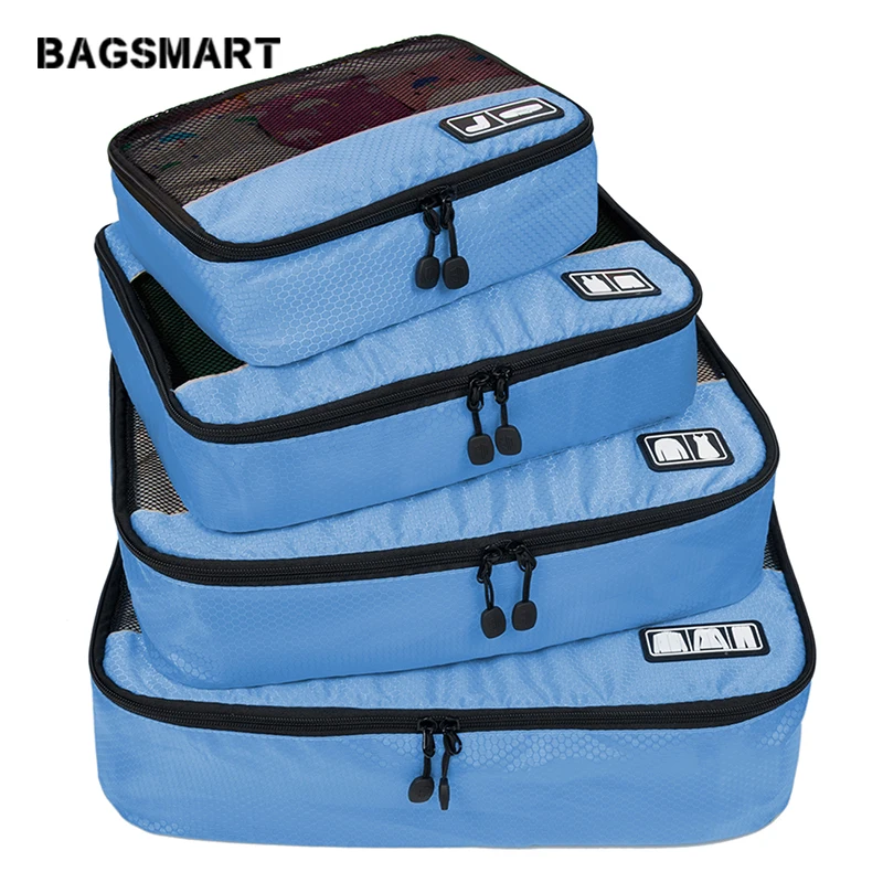 BAGSMART 4 набора воздухопроницаемых упаковочных кубиков Verpakking Reizen Органайзер