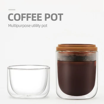 Creative Glass Coffee Bottle Durable Coffee Filter Glass Bottle Pour Over Coffee Maker Coffee Dripper Tea Filter Glass Bottle
Creative Glass Coffee Bottle Durable Coffee Filter Glass Bottle Pour Over Coffee Maker Coffee Dripper Tea Filter Glass Bottle