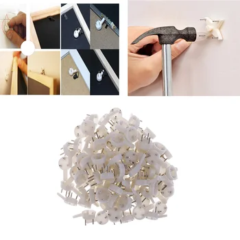 50 Pcs White Painting Photo Frame Hook Mirror Hooks Seamless Nail for Hard Wall Concrete Brick Invisible Wall Mount Hook Hanger
50 Pcs White Painting Photo Frame Hook Mirror Hooks Seamless Nail for Hard Wall Concrete Brick Invisible Wall Mount Hook Hanger