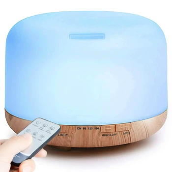 500ml Premium, Essential Oil Diffuser, Ultrasonic Aromatherapy Fragrant Oil Vaporizer Humidifier with 7 LED Light Colors
500ml Premium, Essential Oil Diffuser, Ultrasonic Aromatherapy Fragrant Oil Vaporizer Humidifier with 7 LED Light Colors